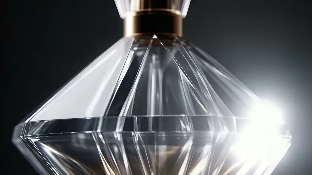 HappyHorse 1 generated perfume bottle commercial video with cinematic studio lighting