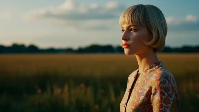 Sulphur 2 example — Golden Hour Field Portrait, Wind Movement (portrait environment)
